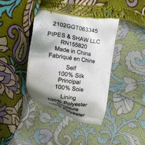 Veronica Beard Fern Paisley Eleonora Ruffle Midi Skir Size 2 - Picture 10 of 11